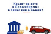 Автокредит в Новосибирске: в банке или в салоне?