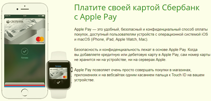 Карта Apple Pay и Сбербанк