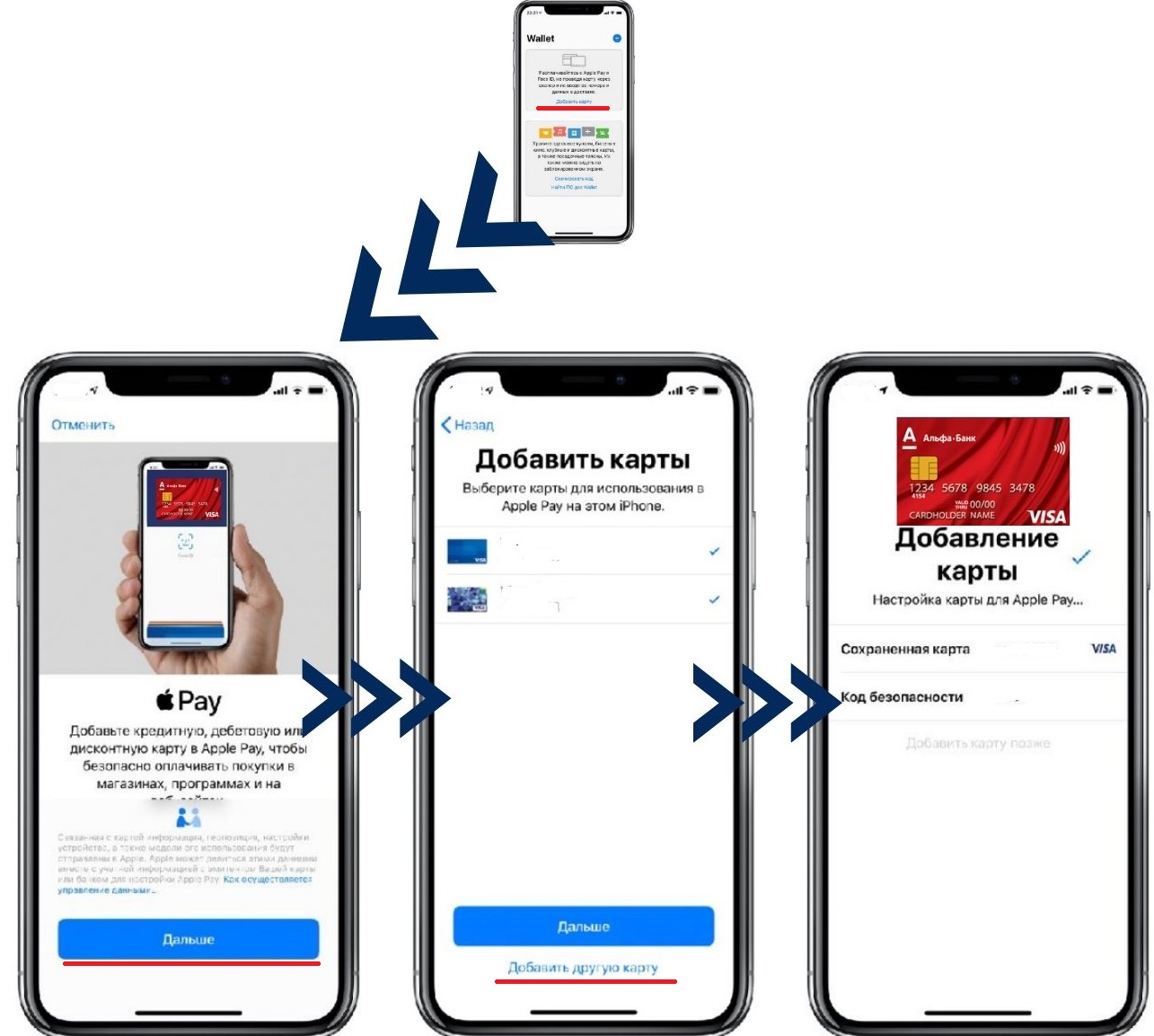 Карта на айфоне для оплаты